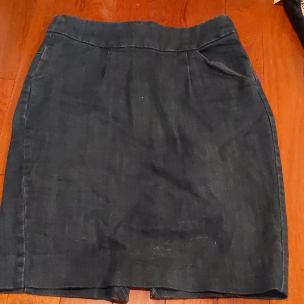 J crew denim pencil skirt